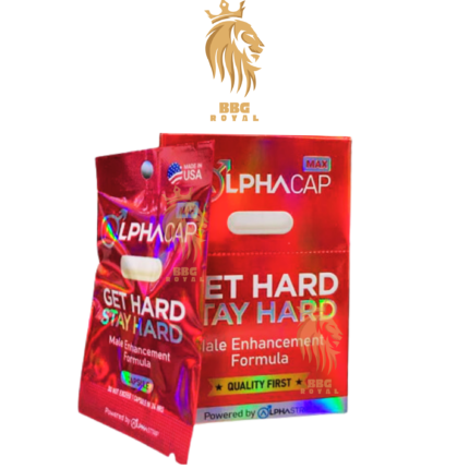 AlphaCap Max male enhancement capsules fast acting long lasting formula for stamina size performance support