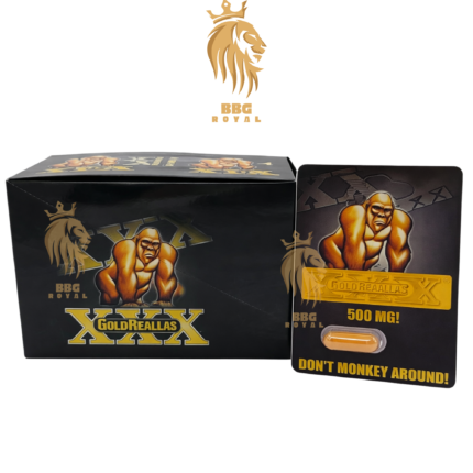 Gold Gorilla 500mg maximum strength male enhancement capsule for time size stamina endurance performance support