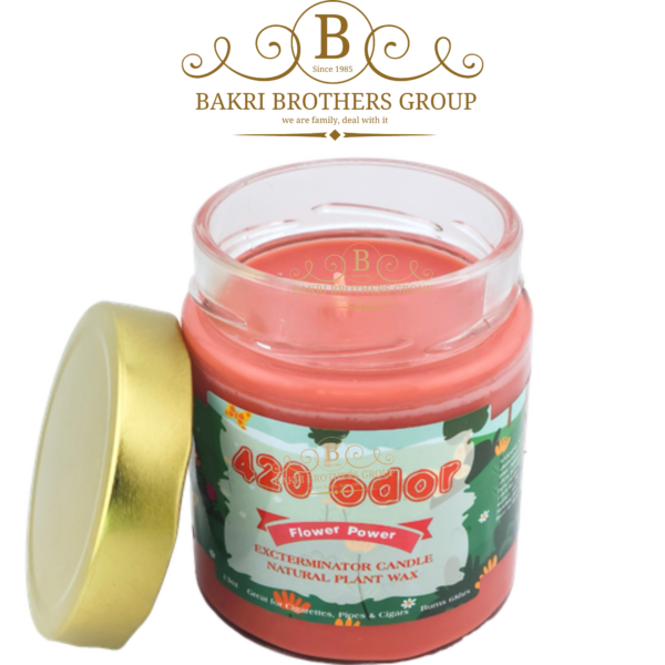 420 Odor Exterminator Candle – Flower Power Scent | Natural Plant Wax