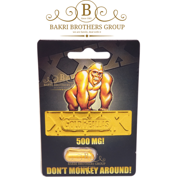 Gold Gorilla 500mg – Maximum Strength Male Enhancement Capsule – Boost Size, Stamina & Endurance