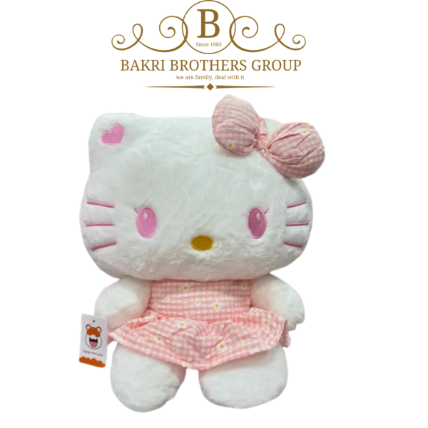 Hello Kitty Polka Dot Pink Dress Plush
