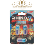 Rhino 7 Trio 20000K – Maximum Strength Male Enhancement – Boost Size, Stamina & Endurance – 3 Capsules