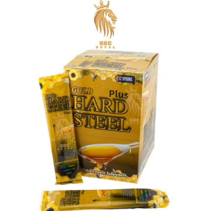 Gold Hard Steel Plus Honey for Men | 12 Spoons (12g Each) | Premium Male Enhancement Supplement