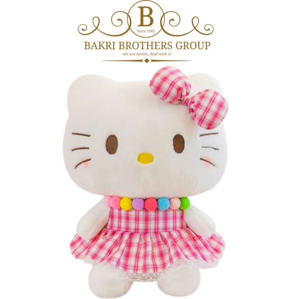 Hello Kitty Plush Doll in Pink Gingham Dress