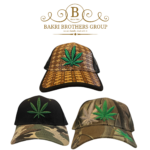 Rugged Textured Leaf Caps Collection - Set of 3