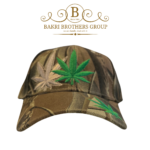 Camouflage Leaf Embroidered Cap