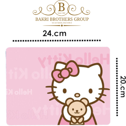 Hello Kitty pink mouse pad with teddy bear design kawaii desktop accessory