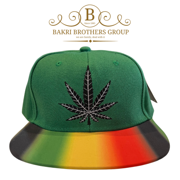 Vibrant Rainbow Brim Leaf Cap