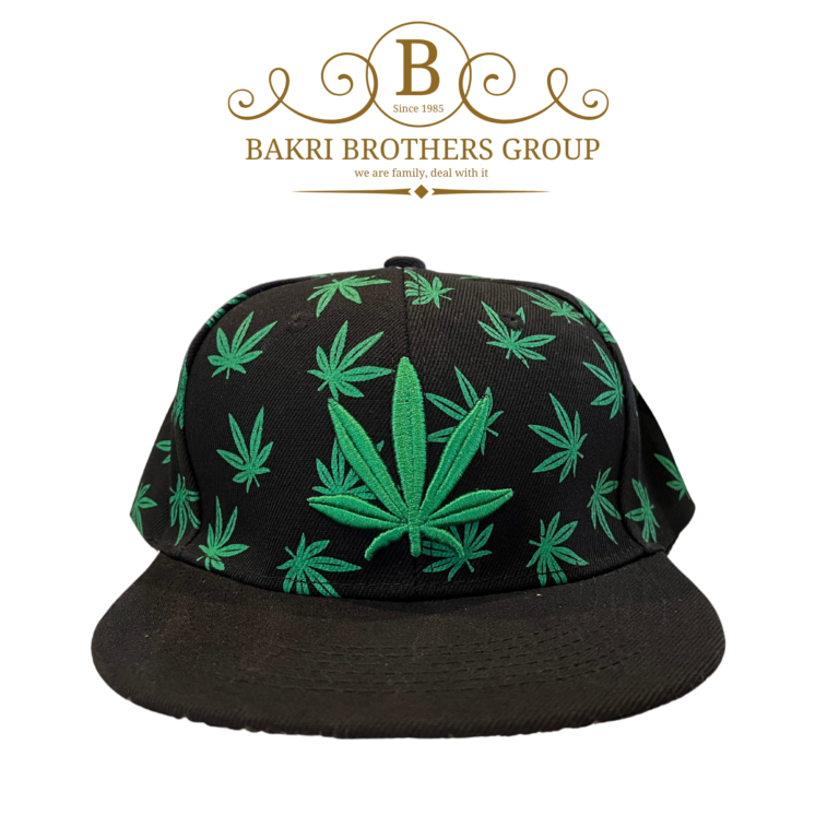 All-Over Green Leaf Embroidered Cap - Image 1