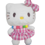 Hello Kitty Plush Doll in Pink Gingham Dress - Image 3
