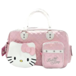 Hello Kitty Pink Quilted Travel Bag - Image 3