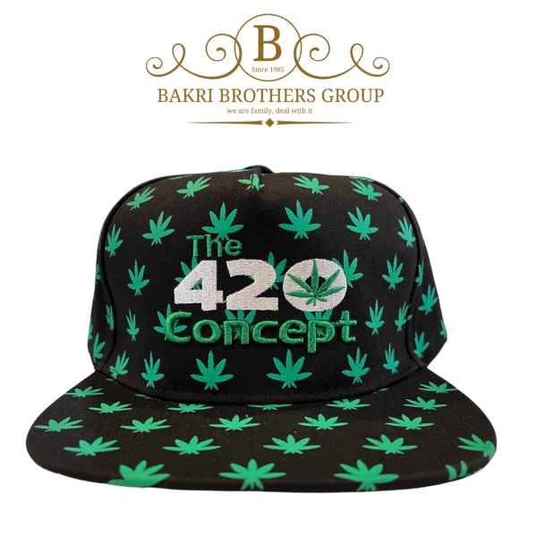 The 420 Concept All-Over Leaf Print Cap