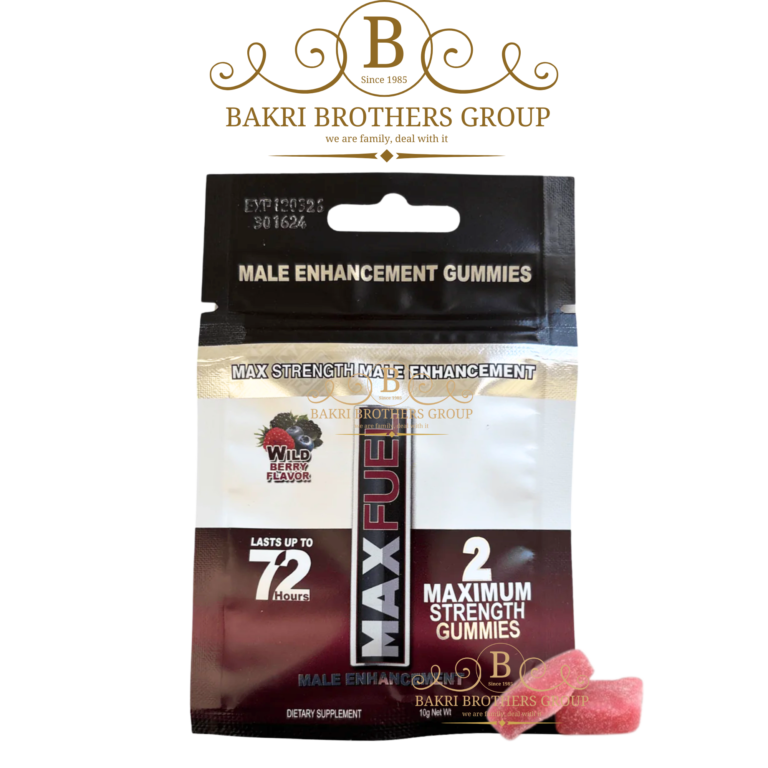 MaxFuel Wild Berry-Flavored Maximum Strength Male Enhancement Gummies – (1 Pack. of 2 Gummies) - Image 1