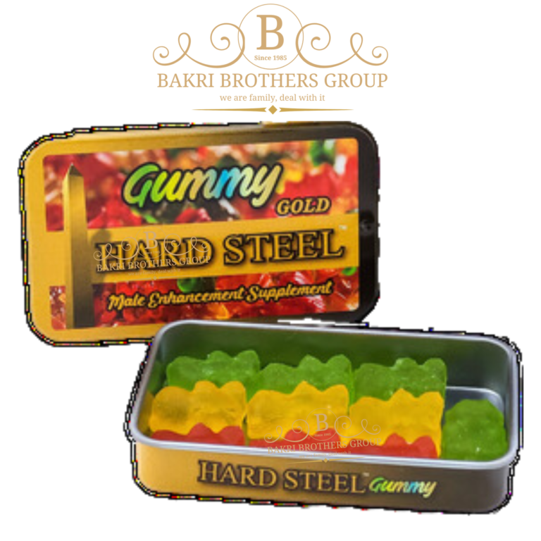 Hard Steel Gold Gummy Male Enhancement Supplement Box,10 Gummies per Box, Halal & Non GMO - Image 3