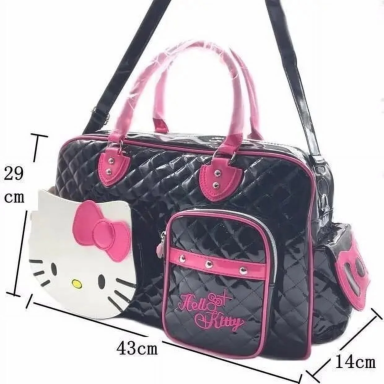 Hello Kitty Pink Quilted Travel Bag - Image 5
