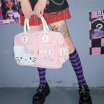 Hello Kitty Pink Quilted Travel Bag - Image 6