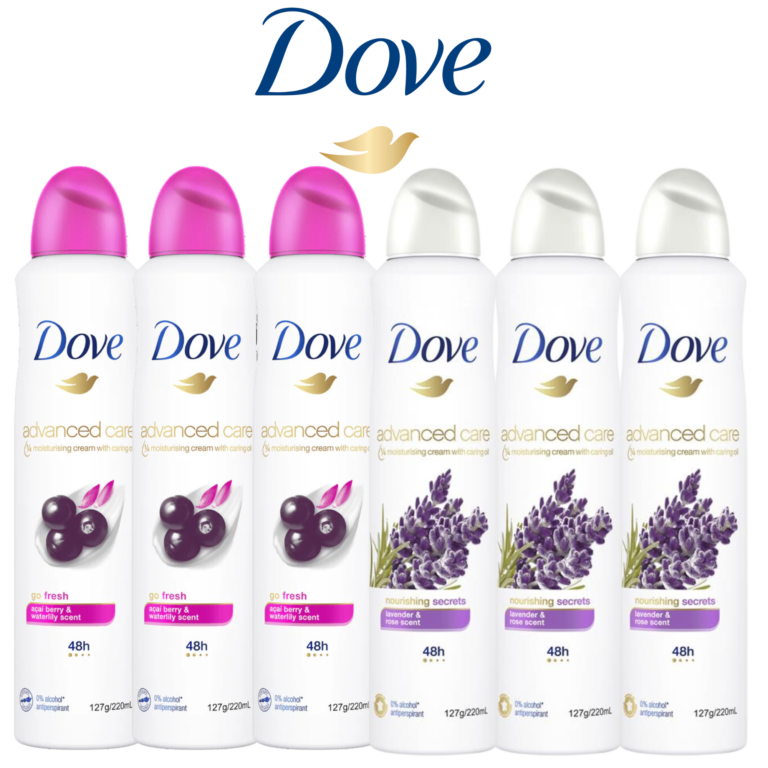 Dove Advanced Care Antiperspirant Deodorant Spray Collection - Go Fresh and Nourishing Secrets (127g/220ml Each) - Image 1