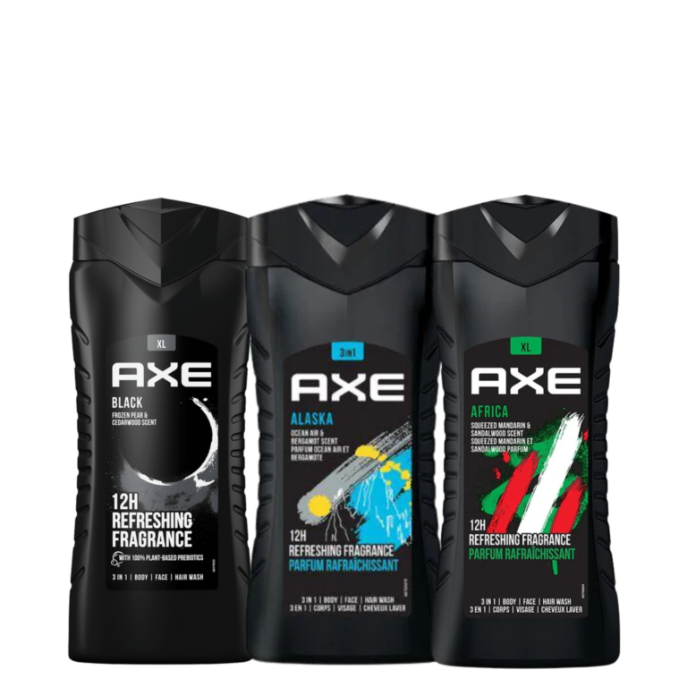 AXE Global Collection 3-in-1 Body, Face, and Hair Wash - Black, Alaska, Africa (400ml Each) - Image 1