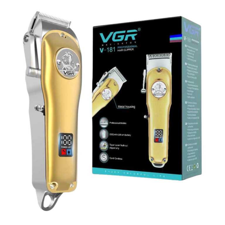 VGR V-181 Professional Hair Clipper – Metal Housing, Cordless & Corded Rechargeable - Image 1