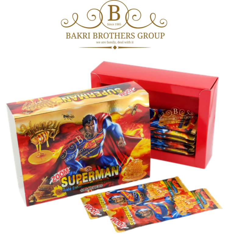 Zoom Superman Honey – Maximum Strength Male Enhancement – Boost Stamina, Energy & Performance – 12 Sachets - Image 1