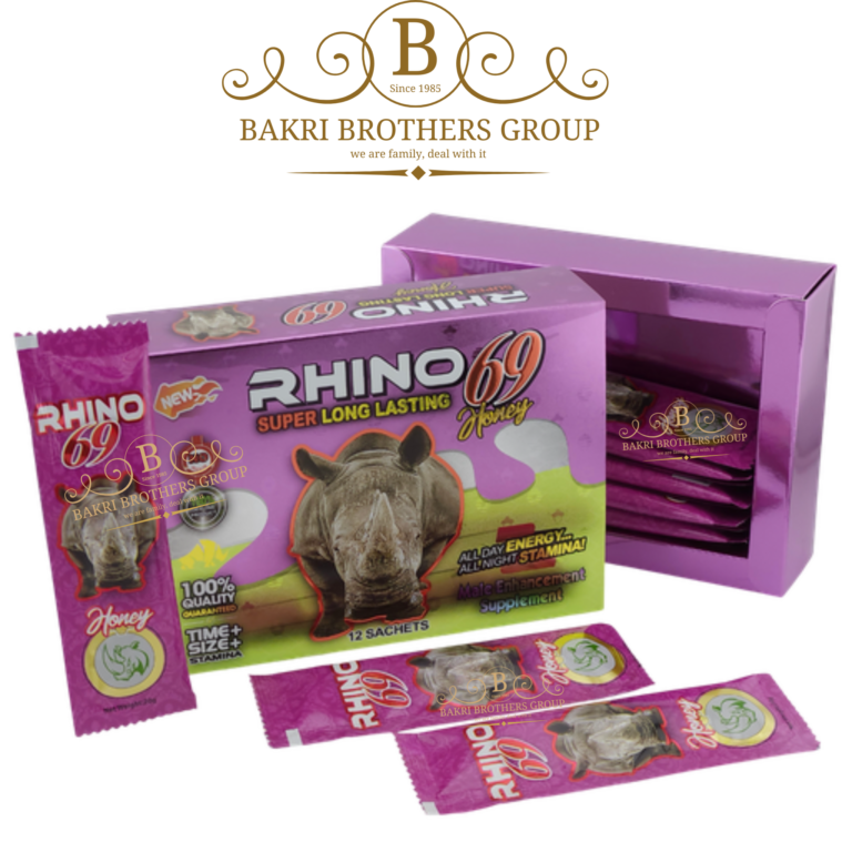 Rhino 69 Honey – Super Long-Lasting Male Enhancement – Maximum Stamina & Performance Boost – 12 Sachets - Image 1