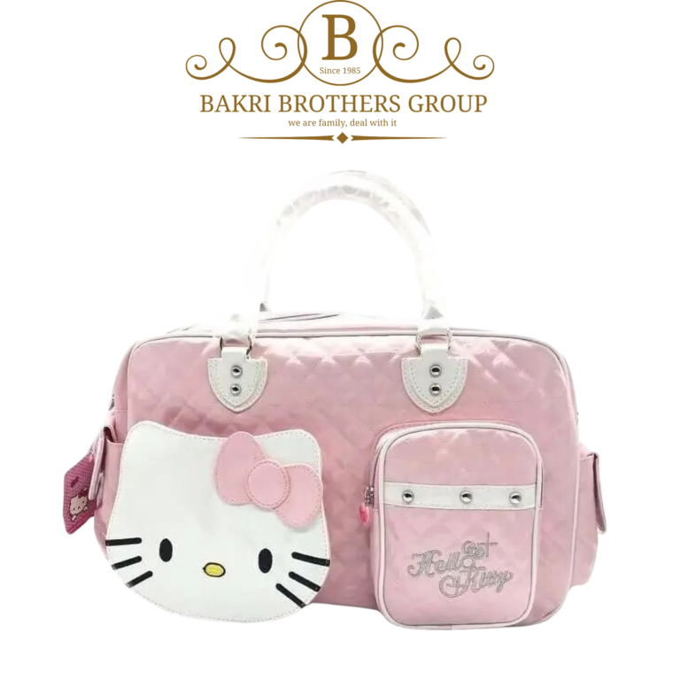 Hello Kitty Pink Quilted Travel Bag - Image 1