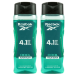 Reebok 4-in-1 Cool Your Body Hair & Body Shower Gel, Pack of 2