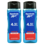 Reebok 4-in-1 Move Your Spirit Hair & Body Shower Gel, Pack of 2