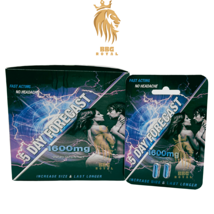 5 Day Forecast 1600mg male enhancement capsules fast acting formula for time size stamina endurance double pack support