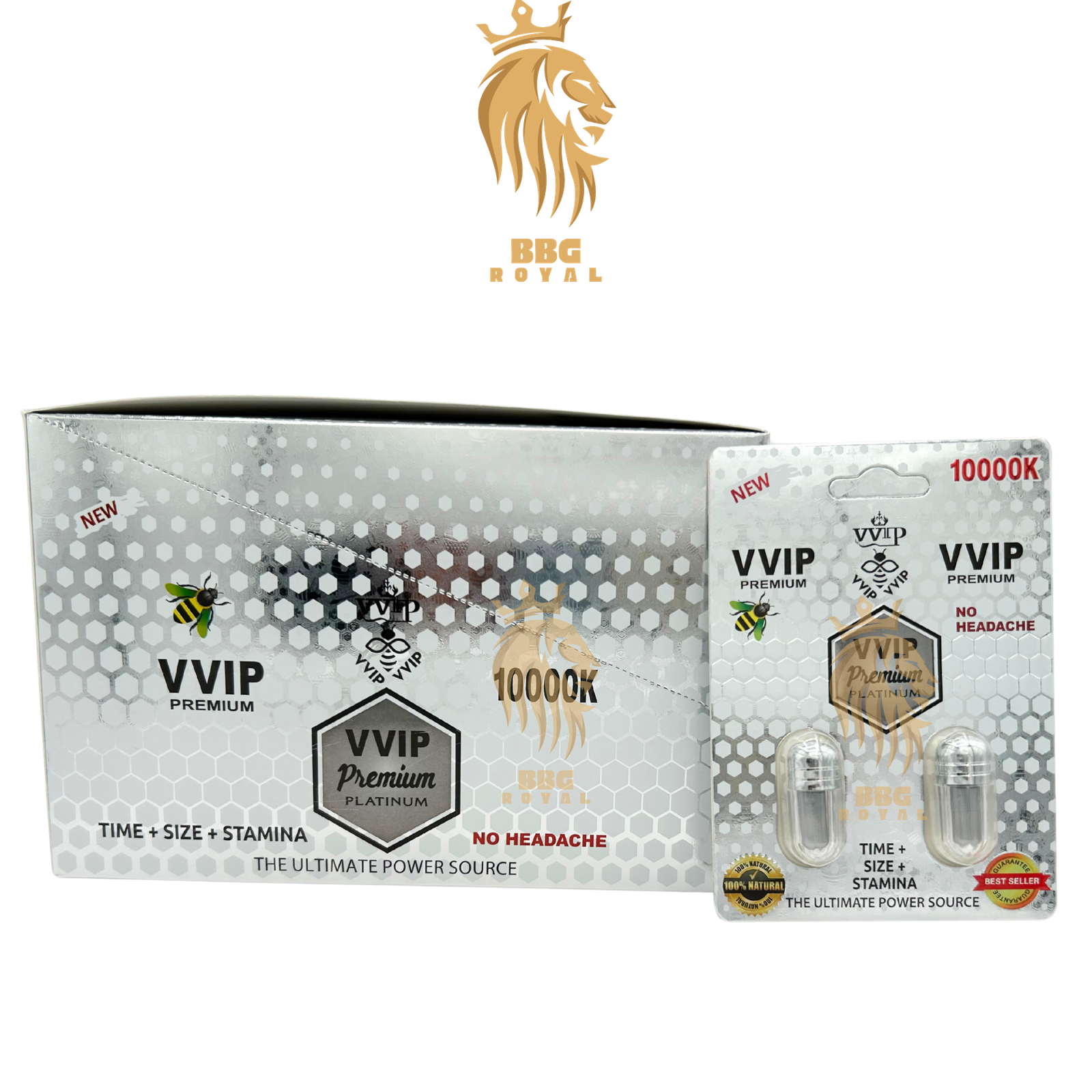 VVIP Premium Platinum 10000K male enhancement capsules for time size stamina powerful herbal performance support