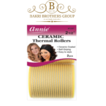 Annie Ceramic Thermal Rollers – 2 Pack, 2.5" Diameter (Yellow)