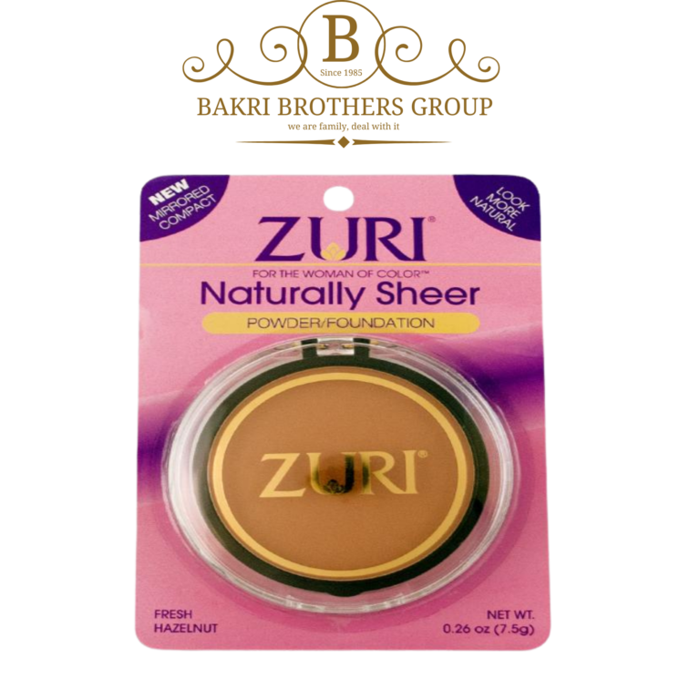 Zuri Naturally Sheer Powder Foundation – Fresh Hazelnut (7.5g) - Image 1