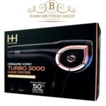 Hot & Hotter Ceramic Ionic Turbo 3000 Hair Dryer – High Power, Super Quiet
