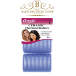 Annie Ceramic Thermal Rollers – 3 Pack, 2" Diameter (Blue)