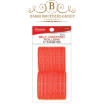 Annie Self-Gripping Rollers – 2 Pack, 3" Diameter (Red)