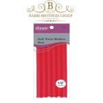 Annie Soft Twist Rollers – 6 Pcs (1/2" Diameter)