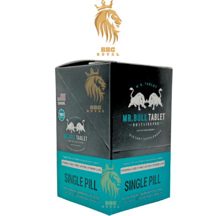 Mr Bull 5000K male enhancement tablet single pill formula for time size stamina performance support