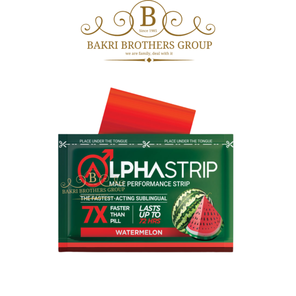 Alpha Strip Male Enhancement, Performance Strip, 7X Faster Than Pill, Lasts Up To 72 Hours, Watermelon