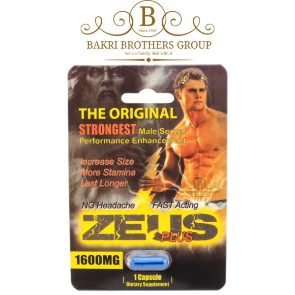 Zeus Plus 1600mg - The Original Strongest Male Sexual Performance Enhancement Capsule
