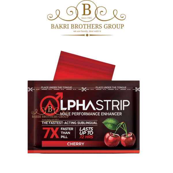 Alpha Strip Male Enhancement, Performance Strip, 7X Faster Than Pill, Lasts Up To 72 Hours, Cherry