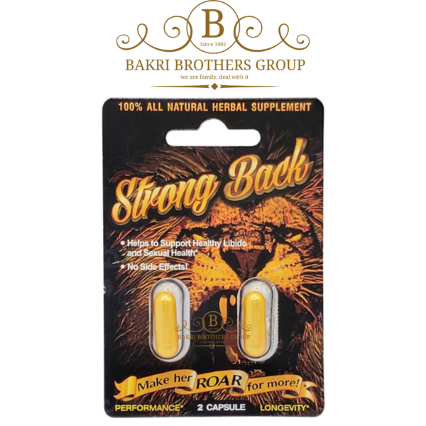 Strong Back Dual Pack - All-Natural Herbal Supplement for Enhanced Libido and Sexual Health