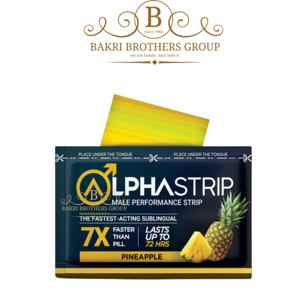 Alpha Strip Male Enhancement, Performance Strip, 7X Faster Than Pill, Lasts Up To 72 Hours, Pineapple