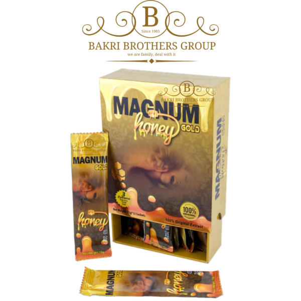Magnum Honey Gold - 100% Natural Energy Booster, 12 Sachets