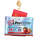 Alpha Strip Male Enhancement, Performance Strip, 7X Faster Than Pill, Lasts Up To 72 Hours, Strawberry
