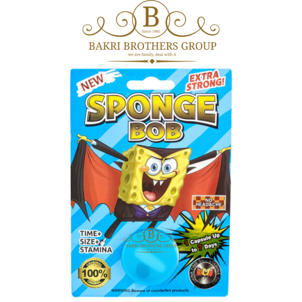 SpongeBob Extra Strong - Male Enhancement Capsule, Effective Up to 7 Days, Double Pills