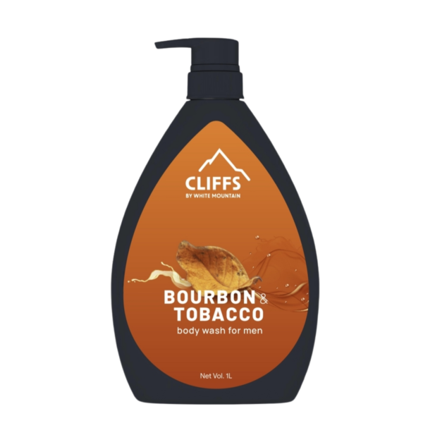 Cliffs by White Mountain Bourbon & Tobacco Body Wash for Men