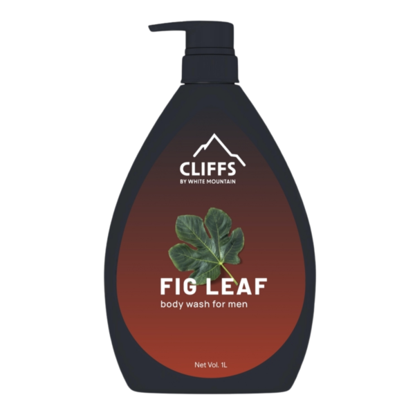 Cliffs by White Mountain Fig Leaf Body Wash for Men