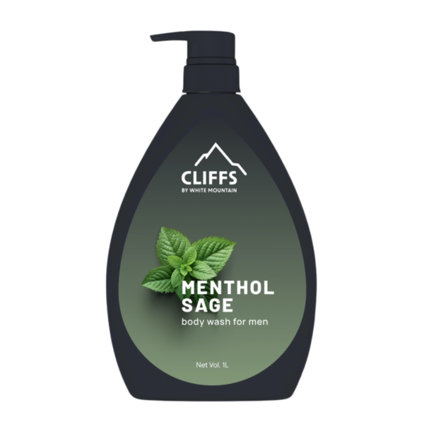 Cliffs by White Mountain Menthol Sage Body Wash for Men