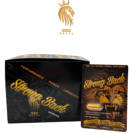 Strong Back herbal supplement capsule natural vitality and wellness support formula