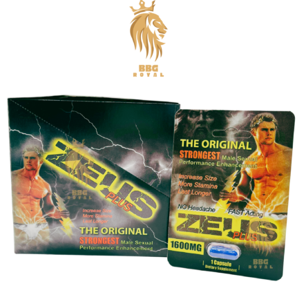 Zeus Plus 1600mg - The Original Strongest Male Sexual Performance Enhancement Capsule